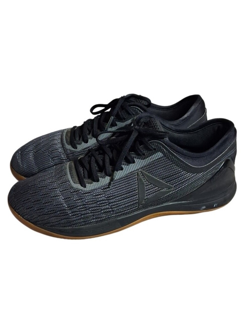 Reebok Crossfit Nano 8.0 Black Gum Athletic Training Gym Shoes Men's sz 10.5